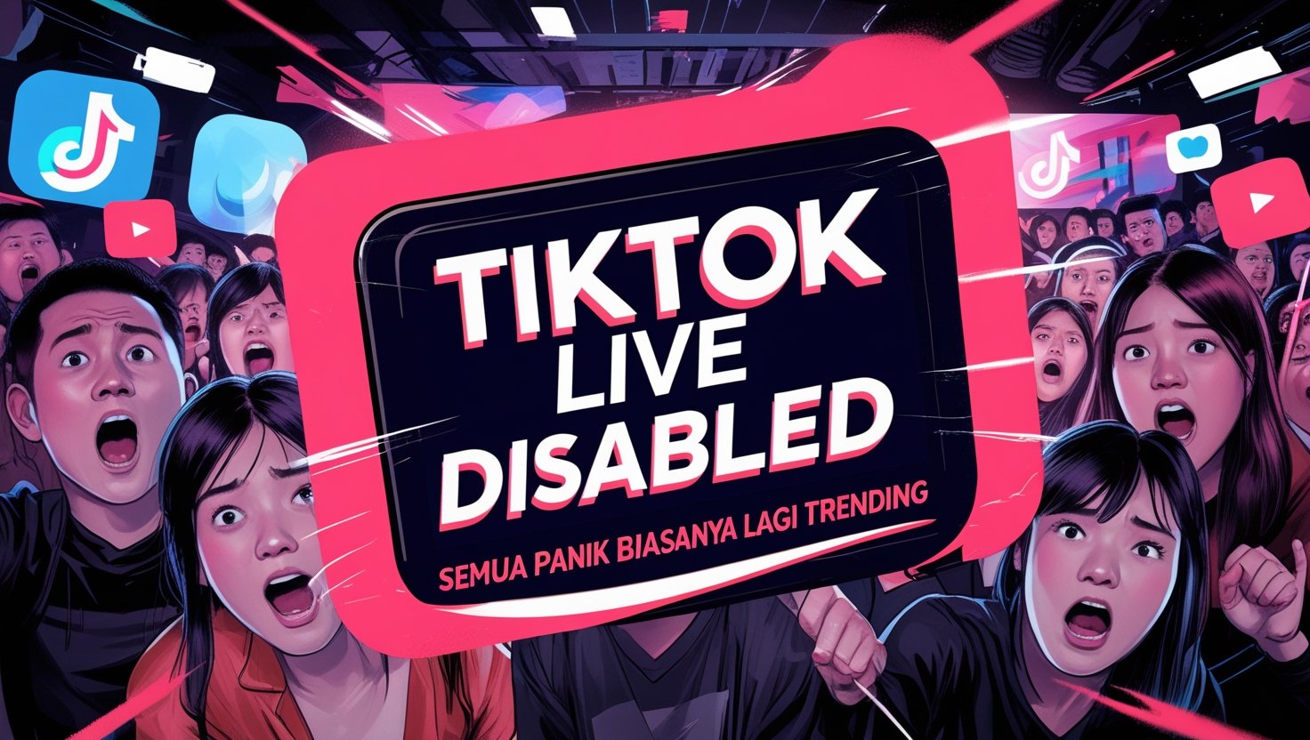 TikTok Live Disabled, Semua Panik Biasanya Lagi Trending!
